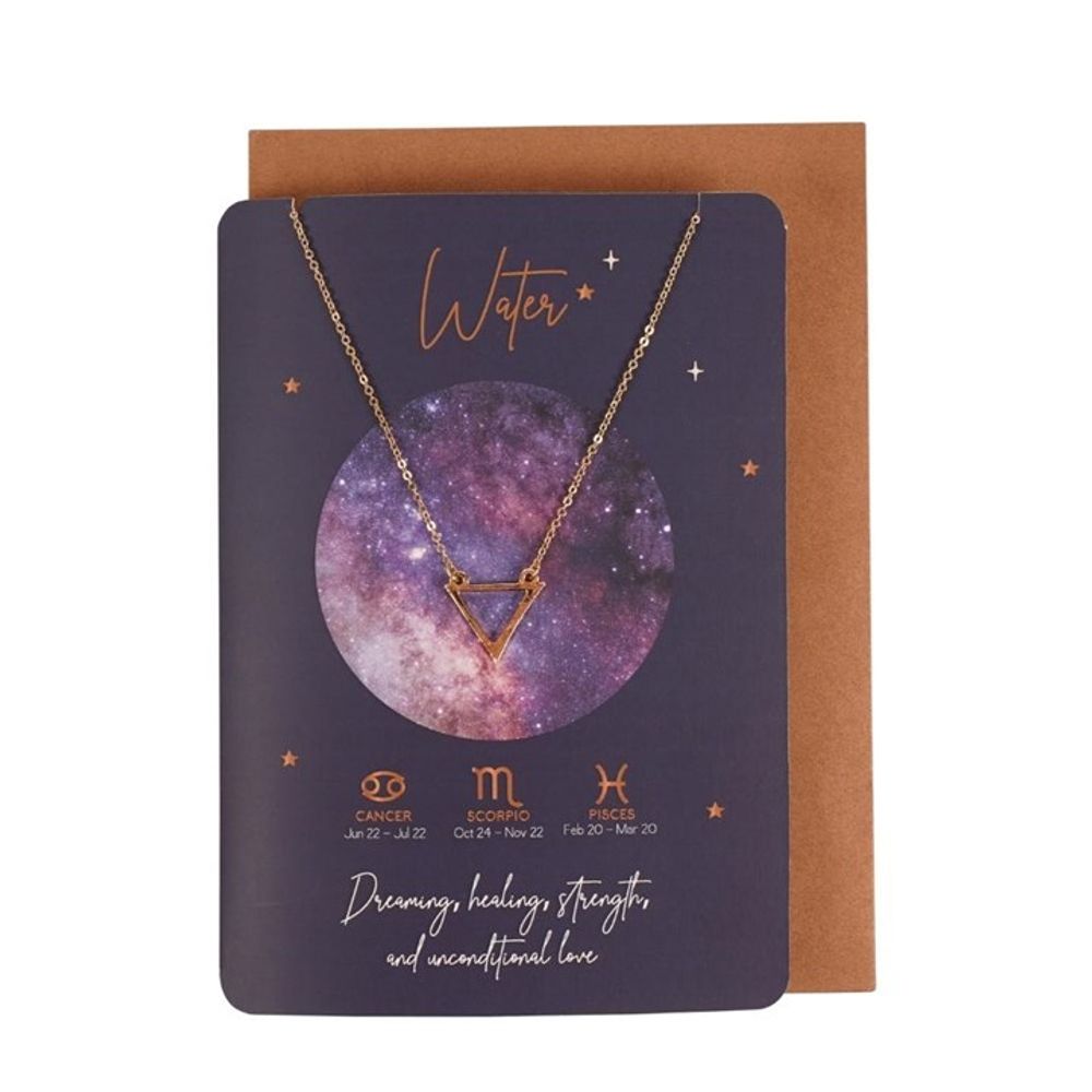 Water Element Zodiac Necklace Card - Hatters Tea PartyS03722388Water Element Zodiac Necklace Card