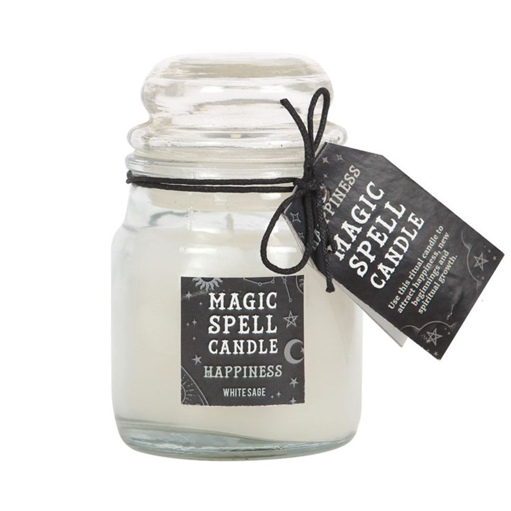 White Sage 'Happiness' Spell Candle Jar - Hatters Tea PartyS03721300White Sage 'Happiness' Spell Candle Jar