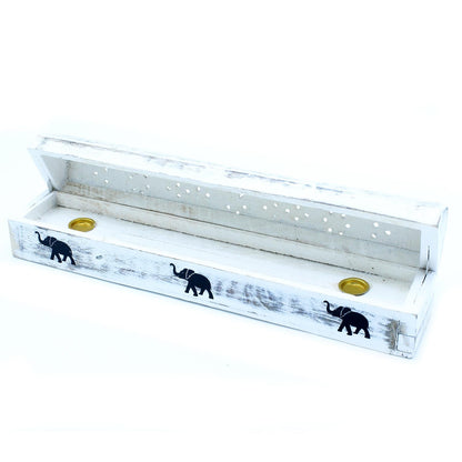 White Washed Incense Holders - Hatters Tea PartyWWIH-03White Washed Incense Holders