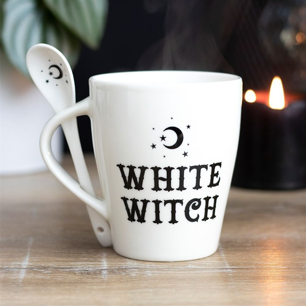 White Witch Mug and Spoon Set - Hatters Tea PartyS03720671White Witch Mug and Spoon Set