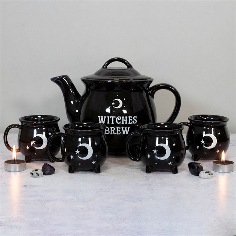 Witches Brew Ceramic Cauldron Tea Set - Hatters Tea PartyS03720130Witches Brew Ceramic Cauldron Tea Set