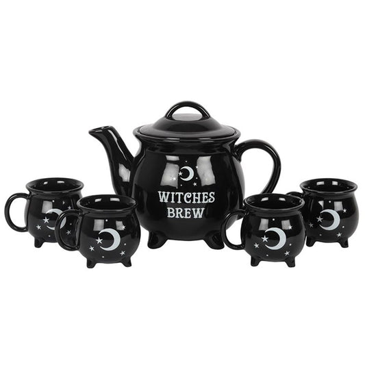 Witches Brew Ceramic Cauldron Tea Set - Hatters Tea PartyS03720130Witches Brew Ceramic Cauldron Tea Set