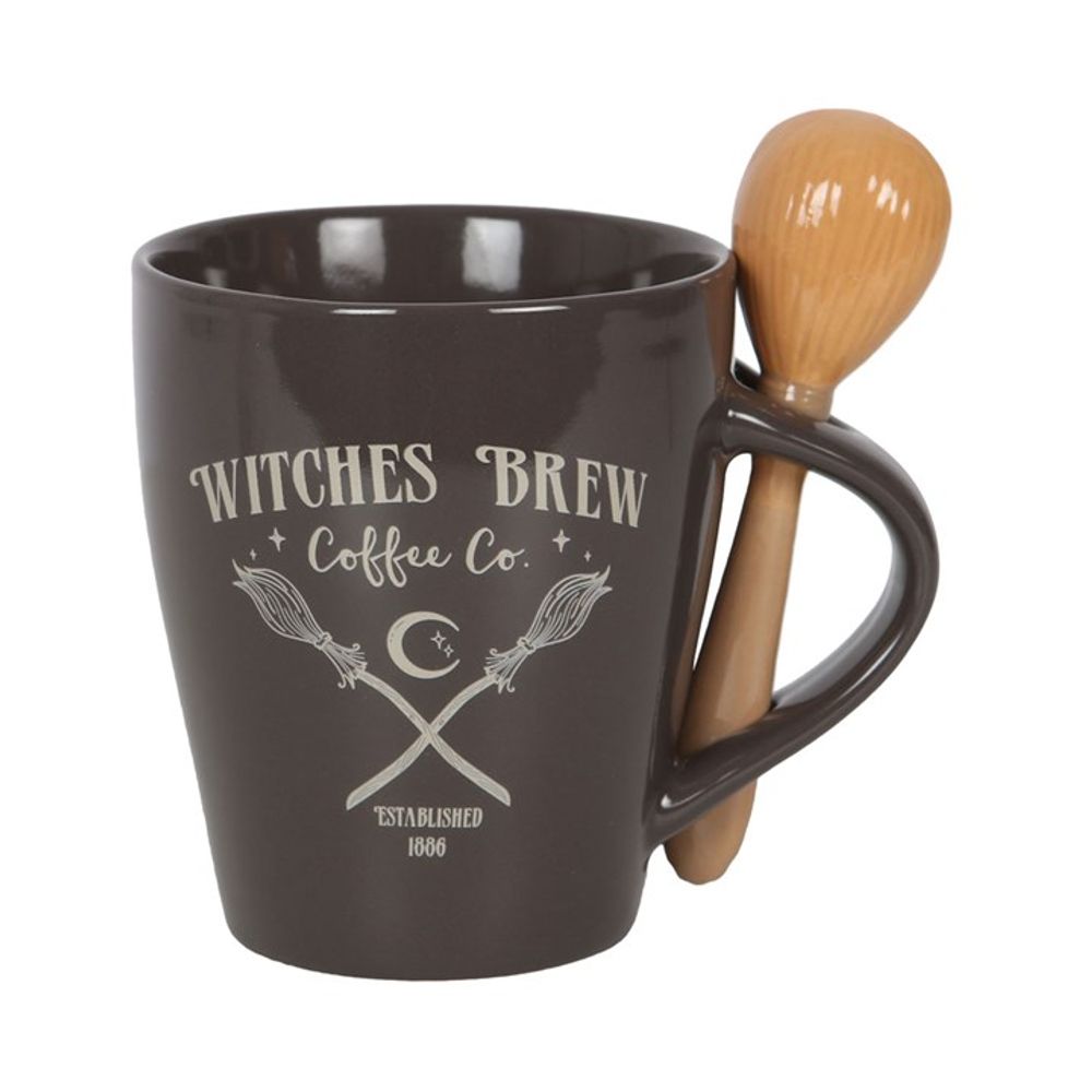 Witches Brew Coffee Co. Mug and Spoon Set - Hatters Tea PartyS03720680Witches Brew Coffee Co. Mug and Spoon Set